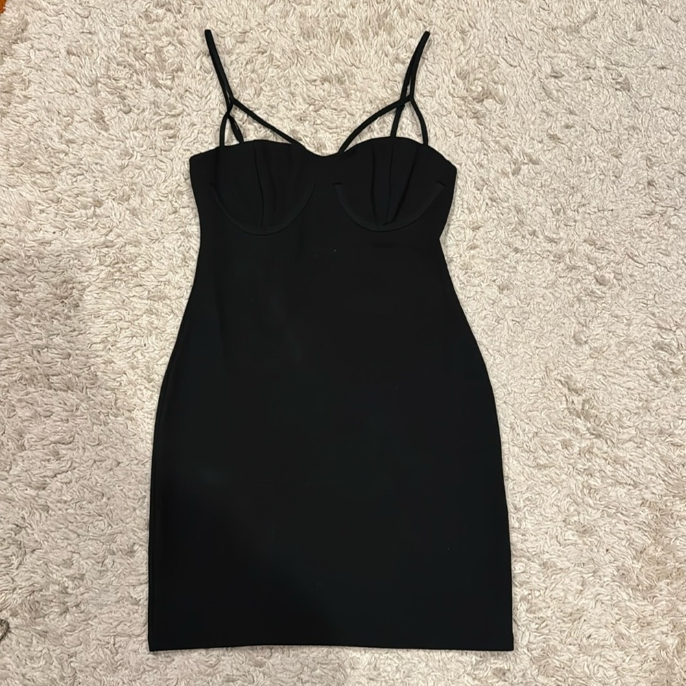 Zara black mini dress